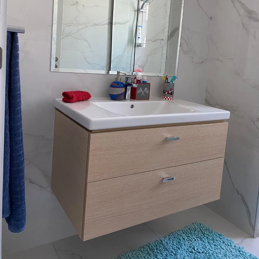 Bright Bathroom Vanity in Dubai Hills, Dubai — after