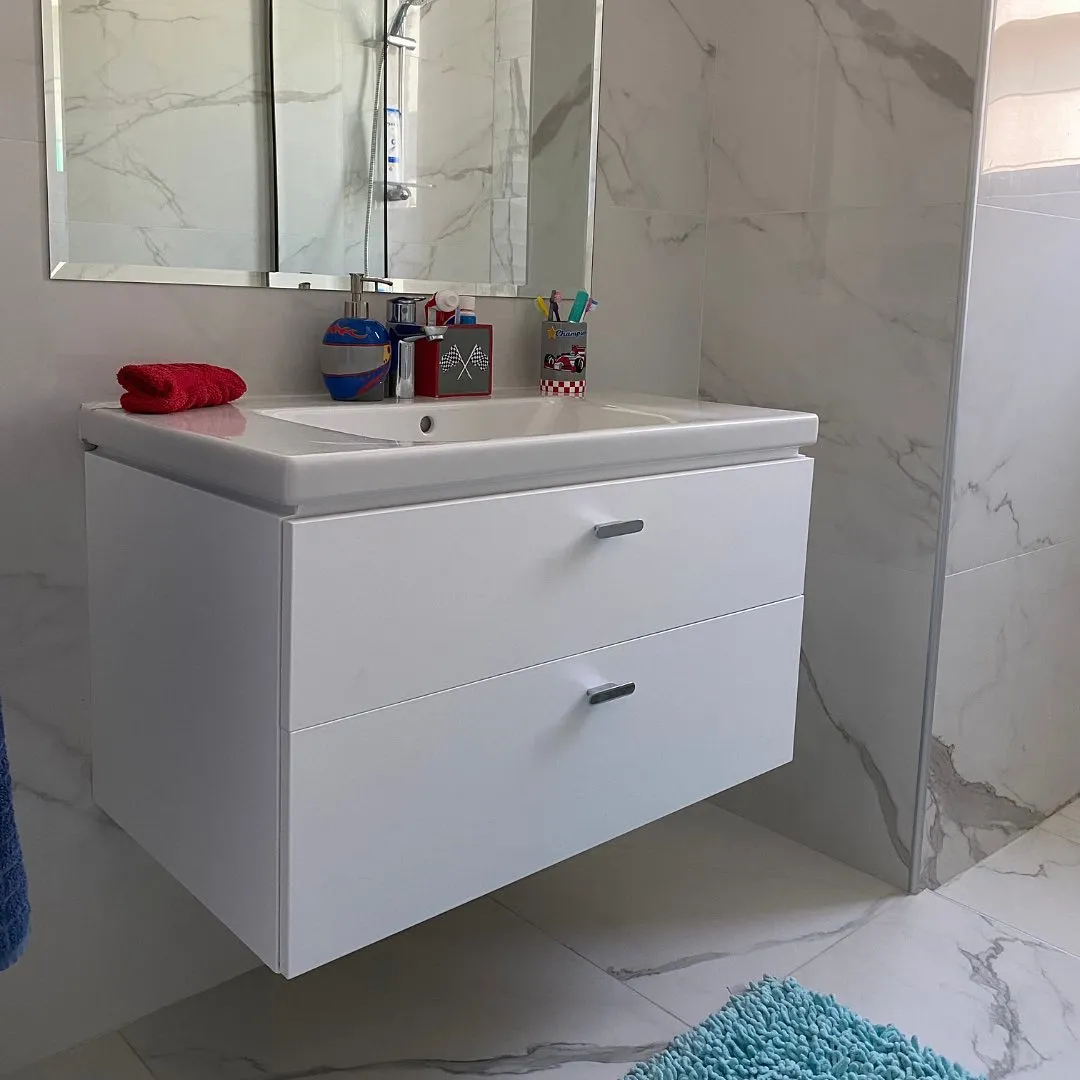 Bright Bathroom Vanity in Dubai Hills, Dubai — before