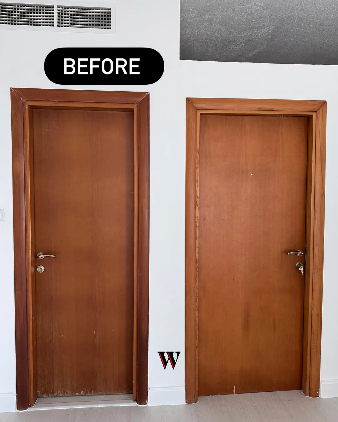 Matte Door Refinish in Jumeirah, Dubai — before