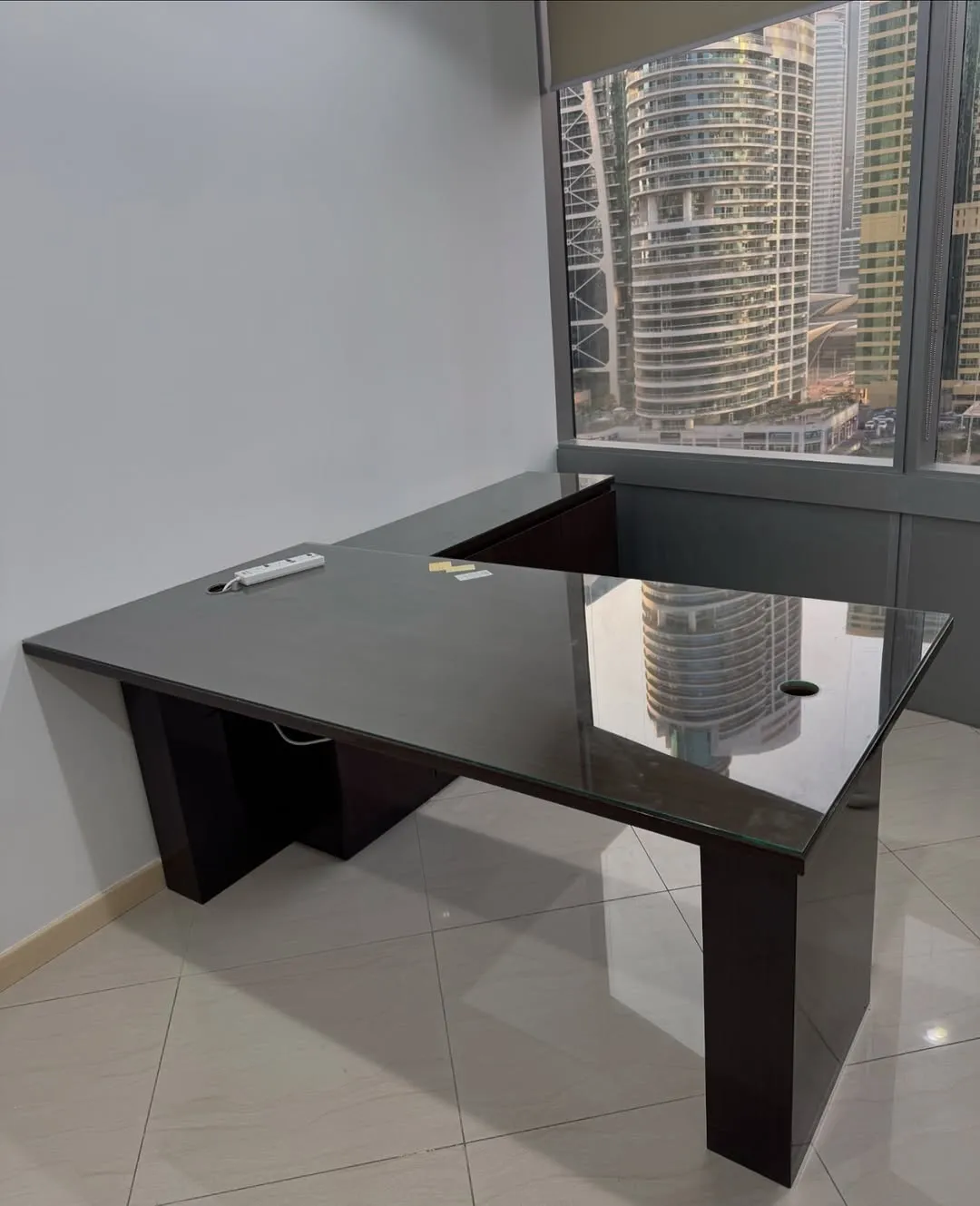 Dubai furniture wrapping transformation — before