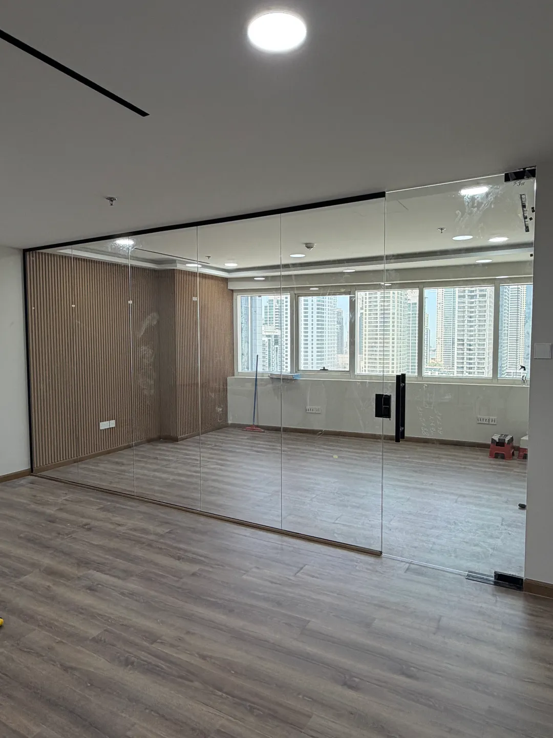 Meeting Room Privacy Tint in Business Bay, Dubai — before
