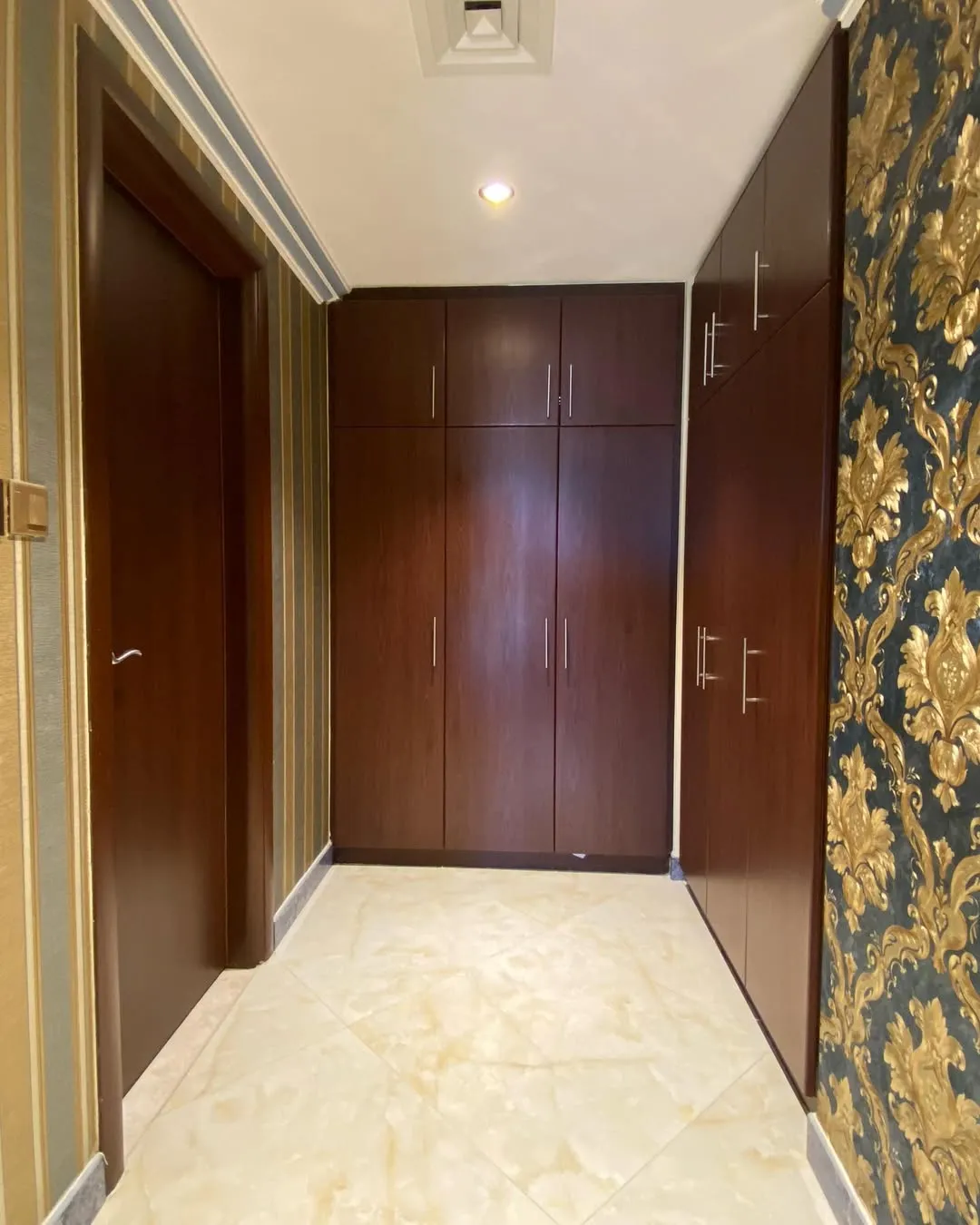 Modern bedroom wardrobe wrap in Dubai — before